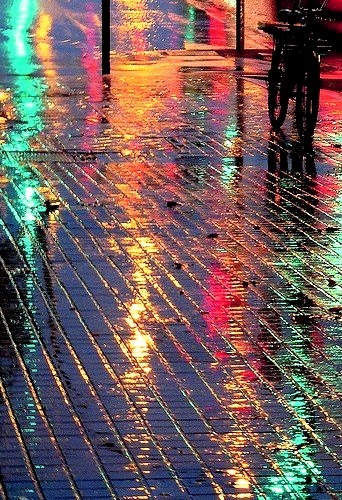 Rainy Night, Barcelona, Spain