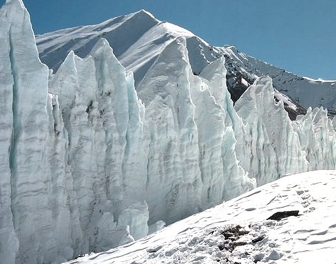 At the footsteps of Everest - East Rongbuk Glacier, Tibet.