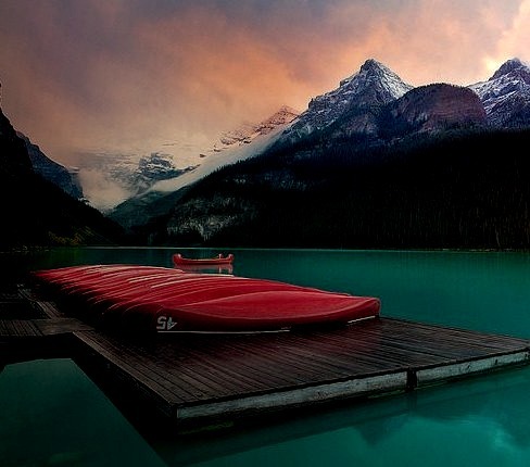 by kevin mcneal on Flickr.Lake Louise, Banff National Park, Canadian Rockies.