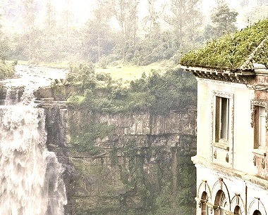Waterfall View, Cundinamarca, Colombia.