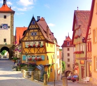 Colorful Village, Rothenburg, Germany