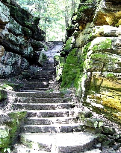 Hiking trail in Cuyahoga Valley National Park, Ohio, USA