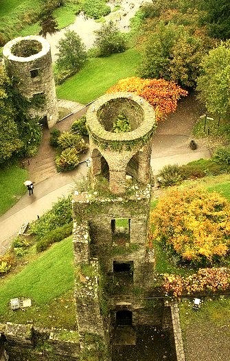 Blarney Castle towers in County Cork, Ireland
