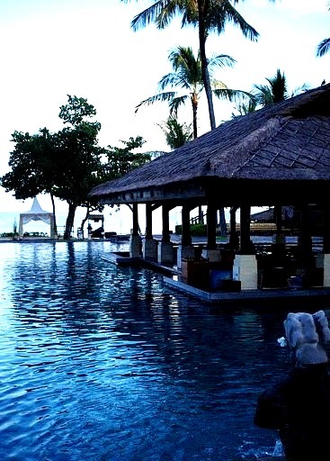 Intercontinental resort at Jimbaran Bay in Bali, Indonesia